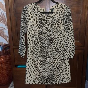 Leopard spotted J.Crew mini dress